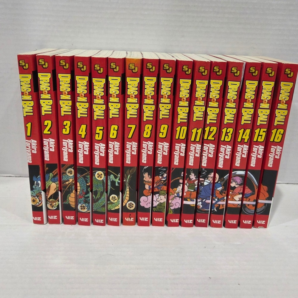 Dragon Ball Manga Volumes 1-16 Akira Toriyama VIZ Media Shonen Jump English Set